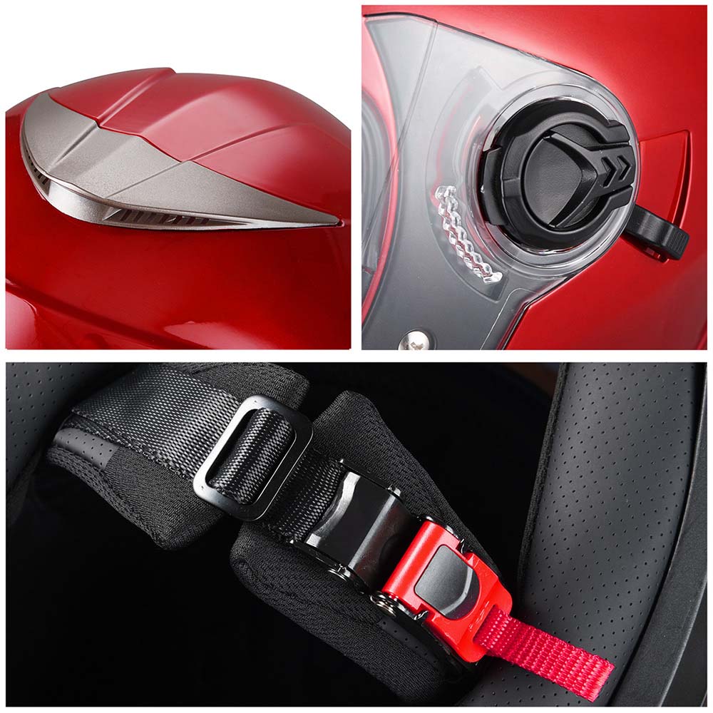 AHR RUN-F Full Face Helmet with Dual Visor