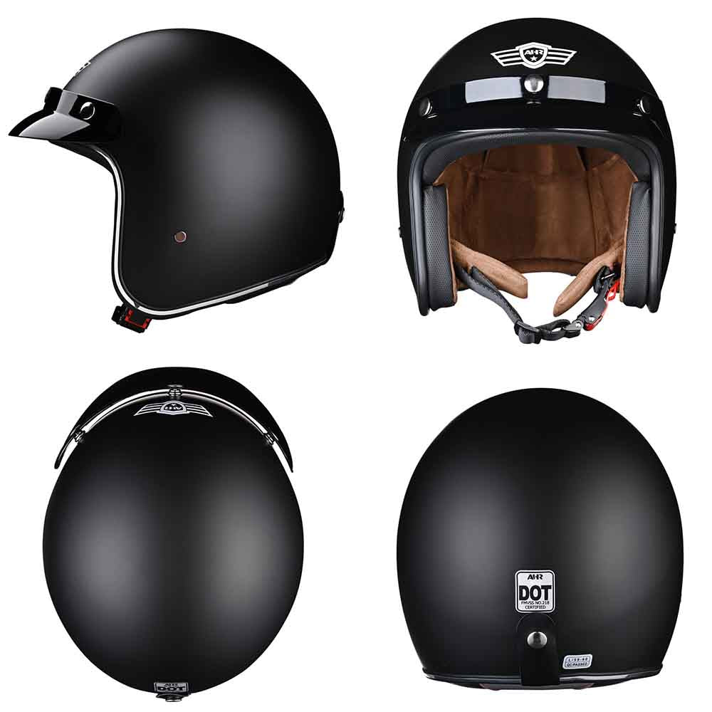 AHR RUN-O Open Face Helmet with Visor