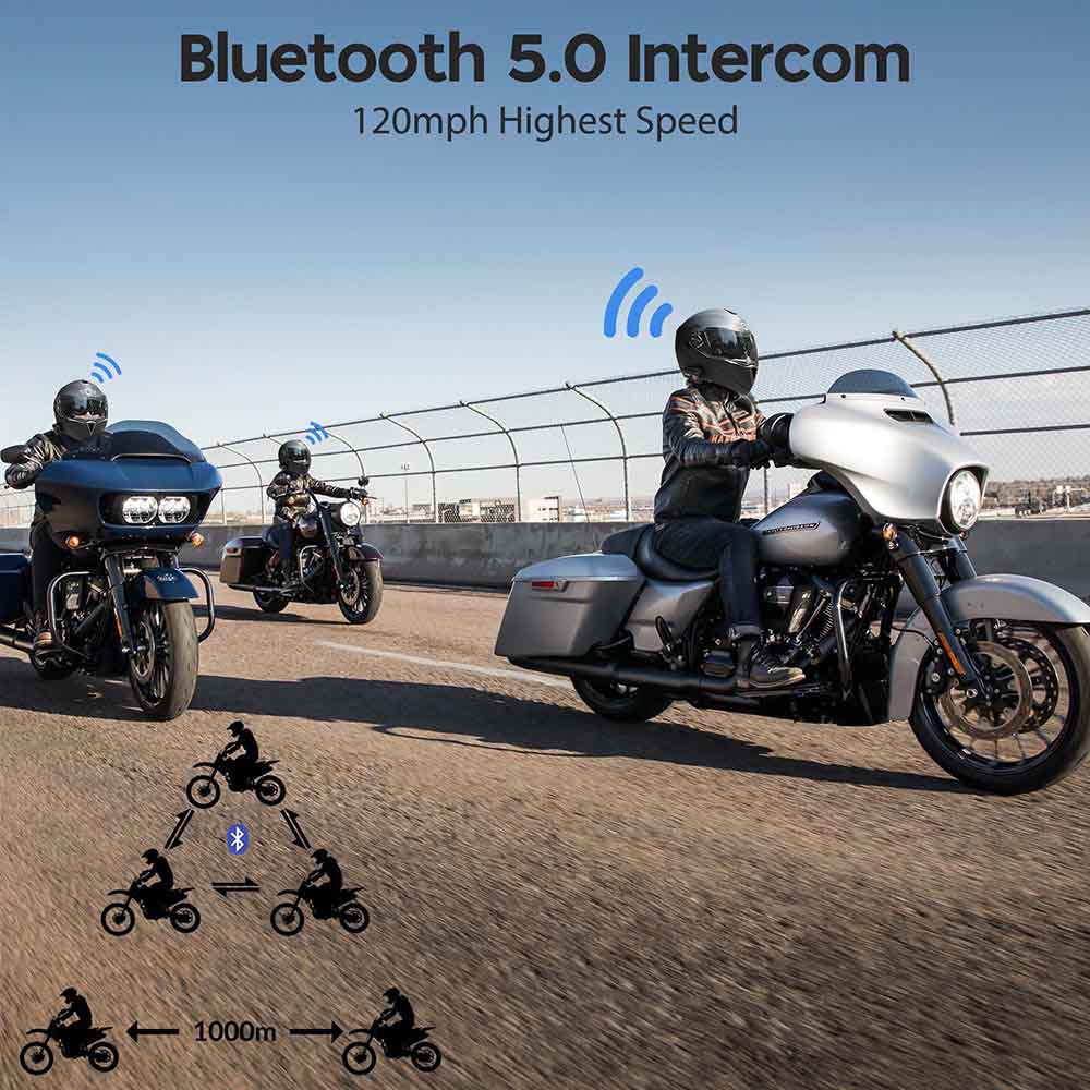 AHR RUN-M Helmet with Separated Bluetooth Black