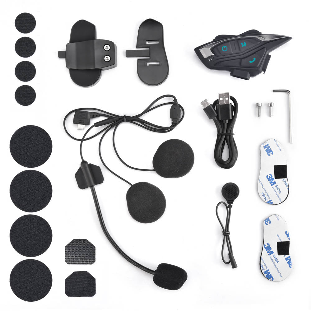  Helmet Headset Durable Handsfree Helmet Headset with TPE  Motorcycle Cable : Electronics