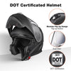 AHR Helmet Flip Up Modular Helmet RUN-M3 DOT Matte Black