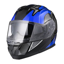 AHR Helmet Flip Up Modular Helmet RUN-M3 DOT Blue
