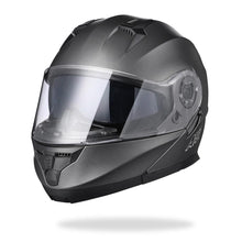 AHR Helmet Flip Up Modular Helmet RUN-M3 DOT Gray