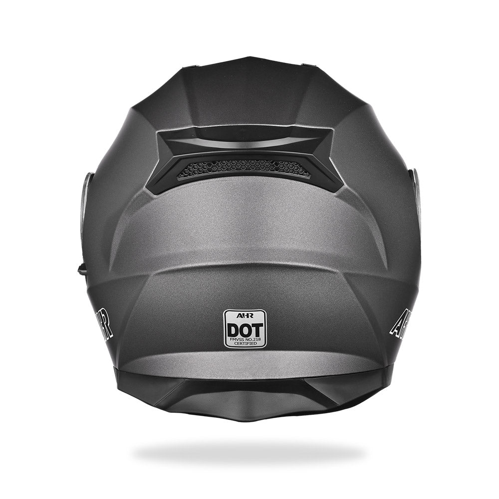 AHR Helmet Flip Up Modular Helmet RUN-M3 DOT Gray