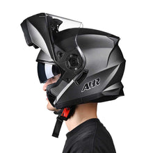 AHR Helmet Flip Up Modular Helmet RUN-M3 DOT Gray