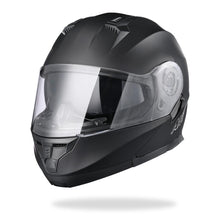 AHR Helmet Flip Up Modular Helmet RUN-M3 DOT Matte Black