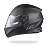 AHR Helmet Flip Up Modular Helmet RUN-M3 DOT Matte Black