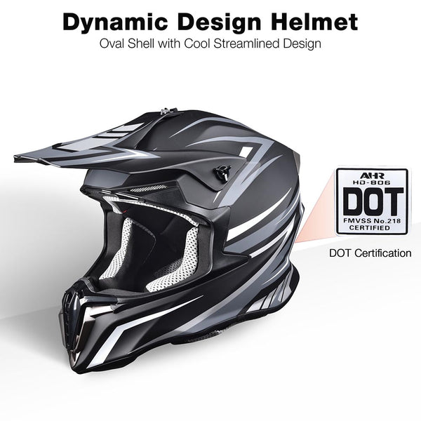 AHR H-VEN20 Dirt Bike Helmet