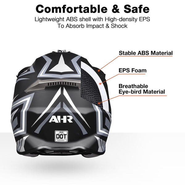 AHR H-VEN20 Dirt Bike Helmet