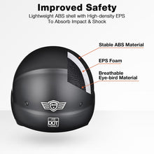 AHR RUN-O6 3/4 Open Face Helmet