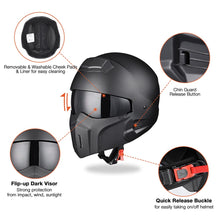 AHR RUN-O6 3/4 Open Face Helmet