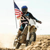 AHR RUN-F Full Face Helmet with Dual Visor American Flag