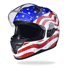 AHR RUN-F Full Face Helmet with Dual Visor Eagle DOT