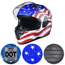 AHR RUN-F Full Face Helmet with Dual Visor Eagle DOT