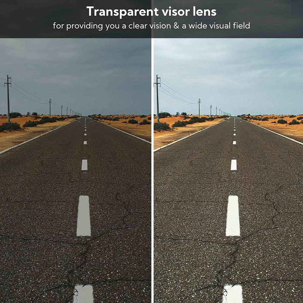 AHR RUN-F Helmet Smoke Visor Face Shield