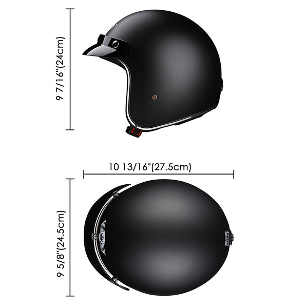 AHR RUN-O Open Face Helmet with Visor