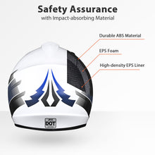 AHR H-VEN12 ATV Helmet for Youth & Kids Blue