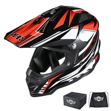 AHR H-VEN25 Off-Road Dirt Bike Helmet Black Red