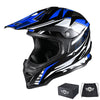 AHR H-VEN25 Off-Road Dirt Bike Helmet Black Blue