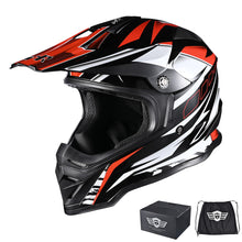 AHR H-VEN25 Off-Road Dirt Bike Helmet Black Red