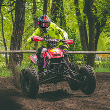 AHR H-VEN25 Off-Road Dirt Bike Helmet Black Red