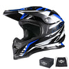 AHR H-VEN25 Off-Road Dirt Bike Helmet Black Blue