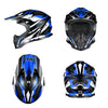 AHR H-VEN25 Off-Road Dirt Bike Helmet Black Blue