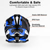 AHR H-VEN25 Off-Road Dirt Bike Helmet Black Blue