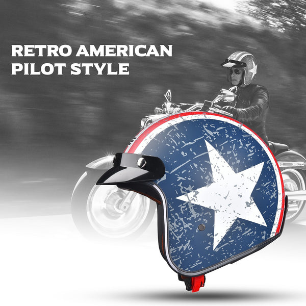 AHR RUN-O5 Open Face Helmet National Flag Style